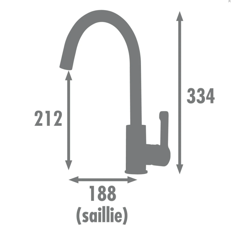 Mitigeur évier - Fabrication Française - Certifié NF
